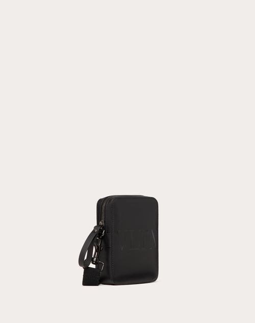 Valentino Garavani - Petit Sac À Bandoulière Vltn En Cuir - Noir - Homme - Vltn - M Bags