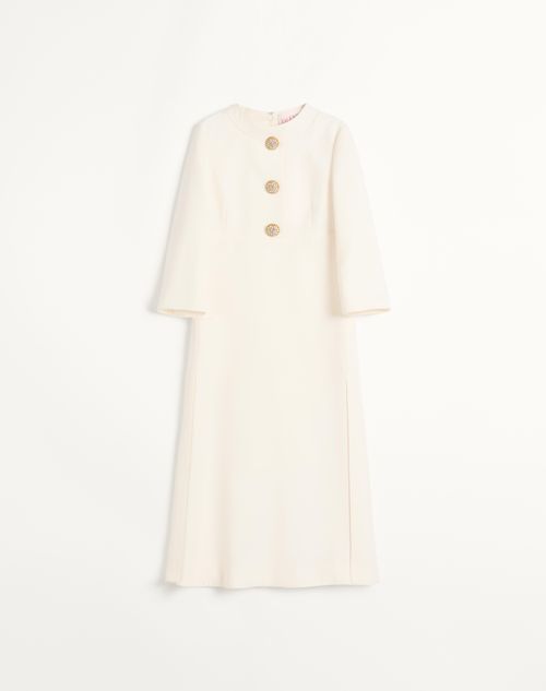 Valentino - Crepe Couture Midi Dress - Ivory - Woman - Shelf - Wrtw - W1 Whites