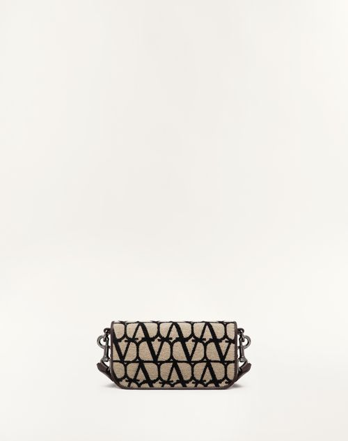 Mini Locò Toile Iconographe Shoulder Bag for Man in Beige/black 