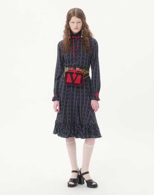 Valentino Garavani - Valentino Garavani Viva Superstar Nappa Belt Bag - Red/black - Woman - Valentino Garavani Viva Superstar