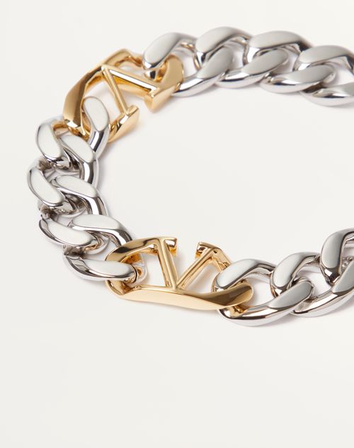 Louis Vuitton LV Chain Links Bracelet Palladium Metal. Size L