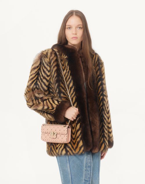 Valentino Garavani - Valentino Garavani Rockstud Spike Small Shoulder Bag In Kidskin - Phard - Woman - Shoulder Bags
