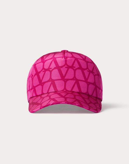 Valentino Garavani - Toile Iconographe Baseball Cap In Toile Iconographe Faille - Pink Pp - Woman - Hats And Gloves