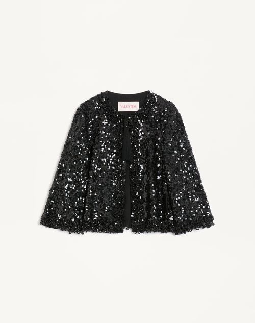 Valentino - Embroidered Jacket - Black - Woman - Jackets And Blazers