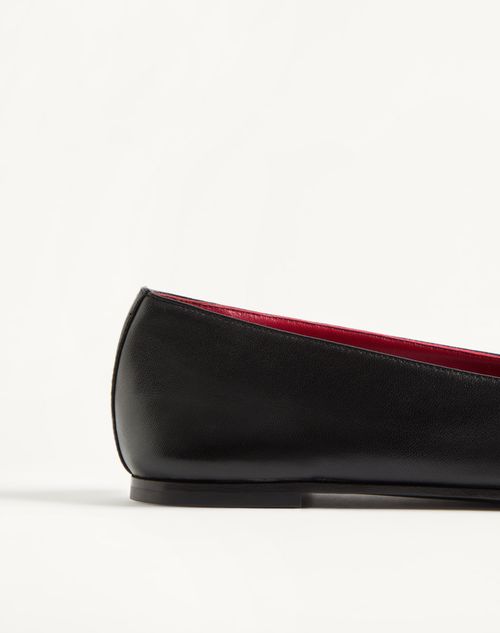 Valentino Garavani - Étudiant Nappa Leather Loafer - Black - Woman - Loafers