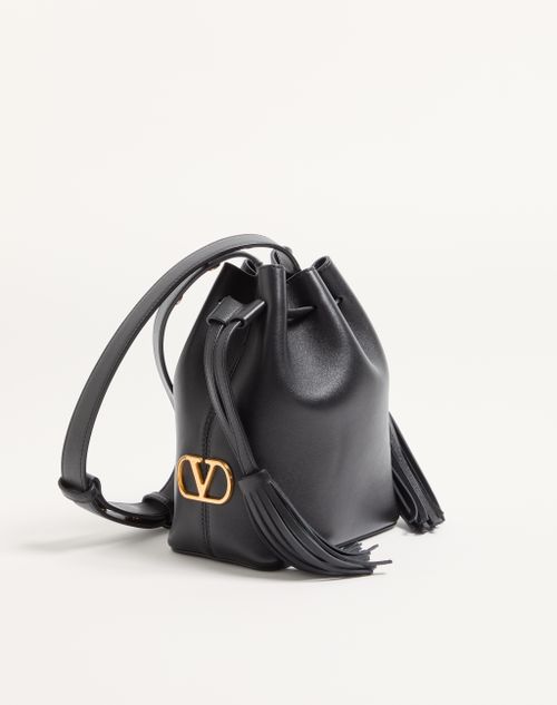 Valentino Garavani - Valentino Garavani Small So Seau Bucket Bag In Leather - Black - Woman - Woman Bags & Accessories Sale