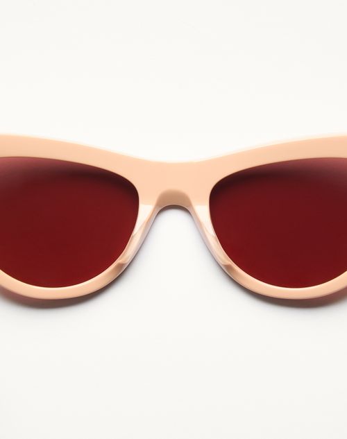 Valentino - Occhiale Cat-eye In Acetato - Beige/marrone - Donna - Occhiali