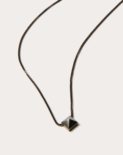 Valentino Garavani - Metal Rockstud Necklace - Lead - Man - Jewellery