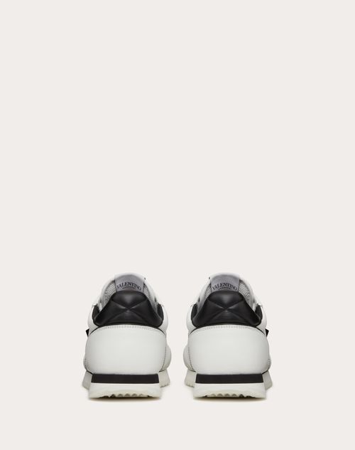 Valentino Garavani - Stud Around Low-top Calfskin And Nappa Leather Sneaker - White/ Black - Man - Man View All