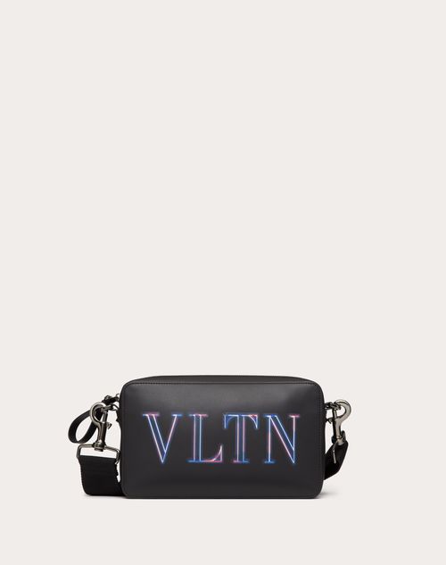 Valentino Garavani - ネオンvltn レザー ショルダーバッグ - ブラック/マルチカラー - 男性 - Vltn - M Bags