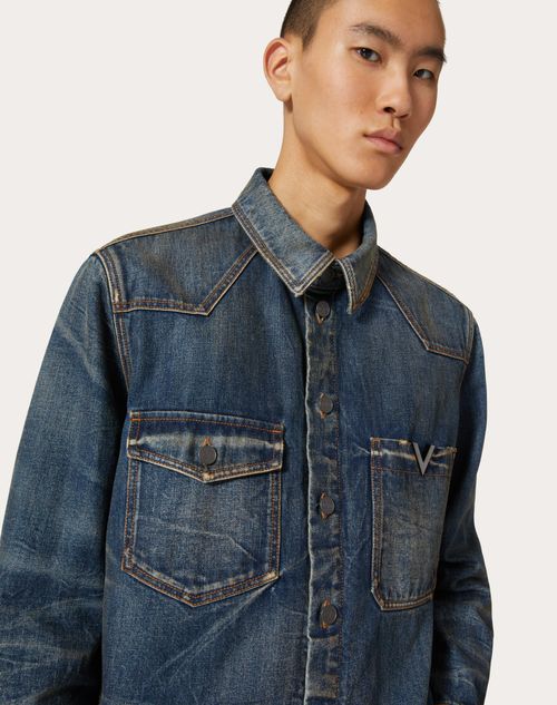 Valentino hotsell denim shirt