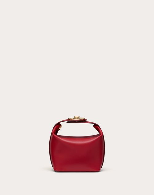 Valentino Garavani - Vlogo The Bold Edition Mini Nappa Handbag - Rosso Valentino - Woman - Clutches