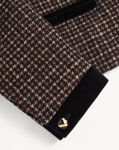 Valentino - Valentino Wool Blend Jacket - Black/brown - Man - Coats And Blazers