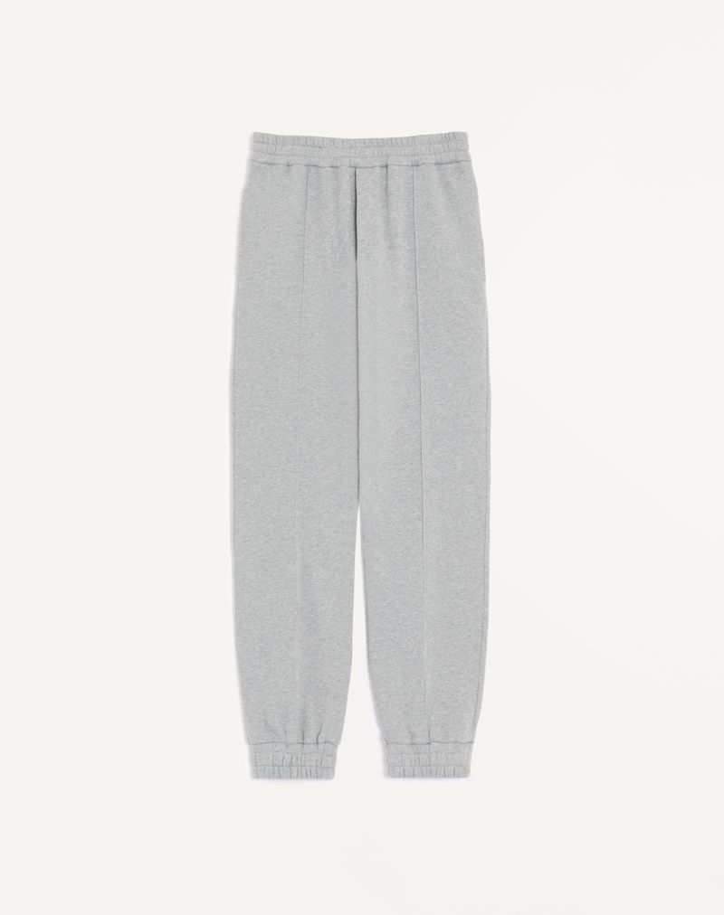 Pantalon Jogging Coton Broderie VLogo Gris — Valentino