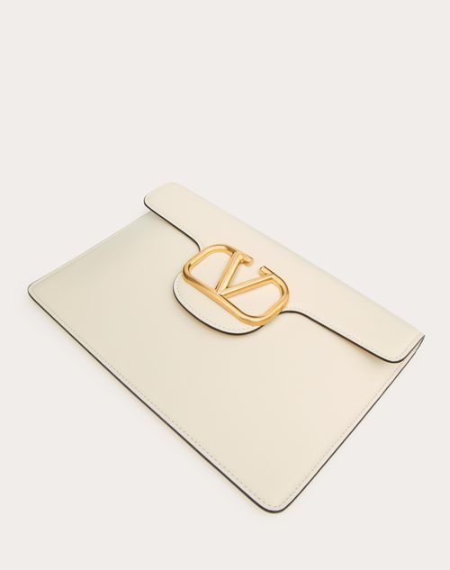 VALENTINO GARAVANI LOCO CLUTCH AUS KALBSLEDER