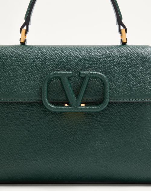 Small Vsling Grainy Calfskin Handbag for Woman in Black Small Vsling Grainy Calfskin Handbag for Woman in Black