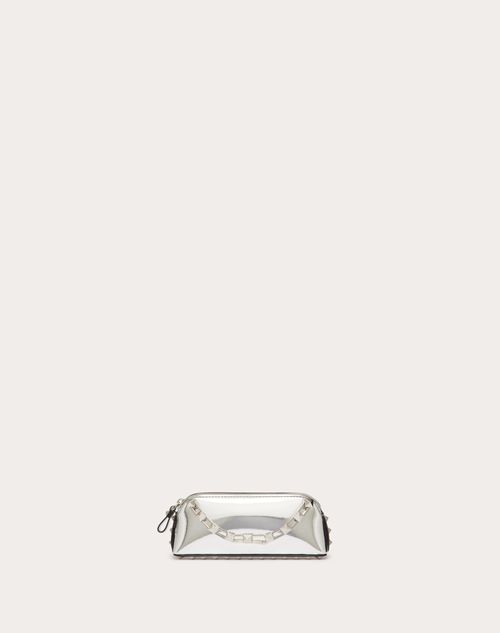 Clutches Valentino Garavani - Rockstud clutch bag in dove grey color -  UW2P0249LVKS25