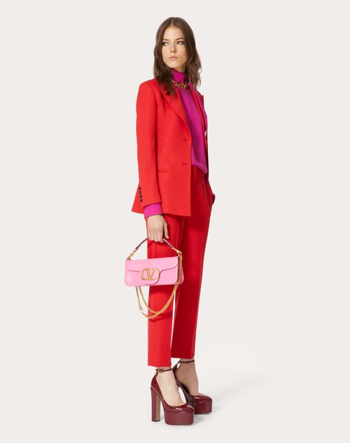 Valentino - Blazer In Stretch Wool - Lipstick Red - Woman - Woman Ready To Wear Sale