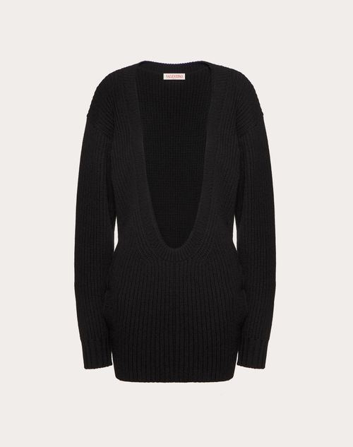 Valentino - Cashmere Sweater - Black - Woman - Dresses