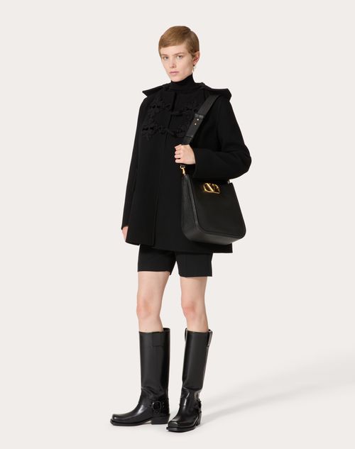 Valentino Garavani Alltime Hobo Bag In Grainy Calfskin for Valentino Garavani Alltime Hobo Bag In Grainy Calfskin for