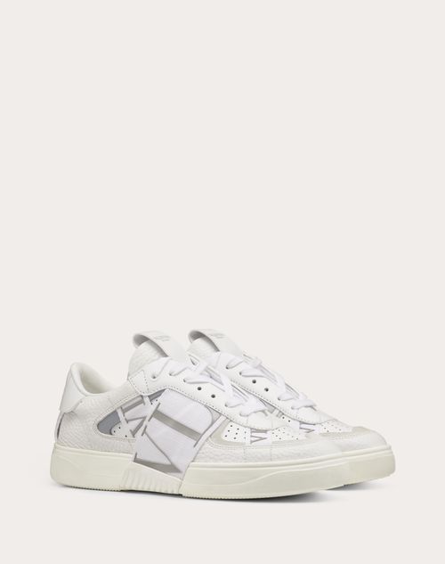 Valentino Garavani - Sneakers Vl7n En Veau Et Rubans - Blanc - Femme - Baskets