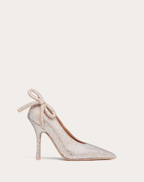 Valentino Garavani - Valentino Garavani Nite-out Pump With Crystals 110 Mm - Crystal - Woman - Pumps