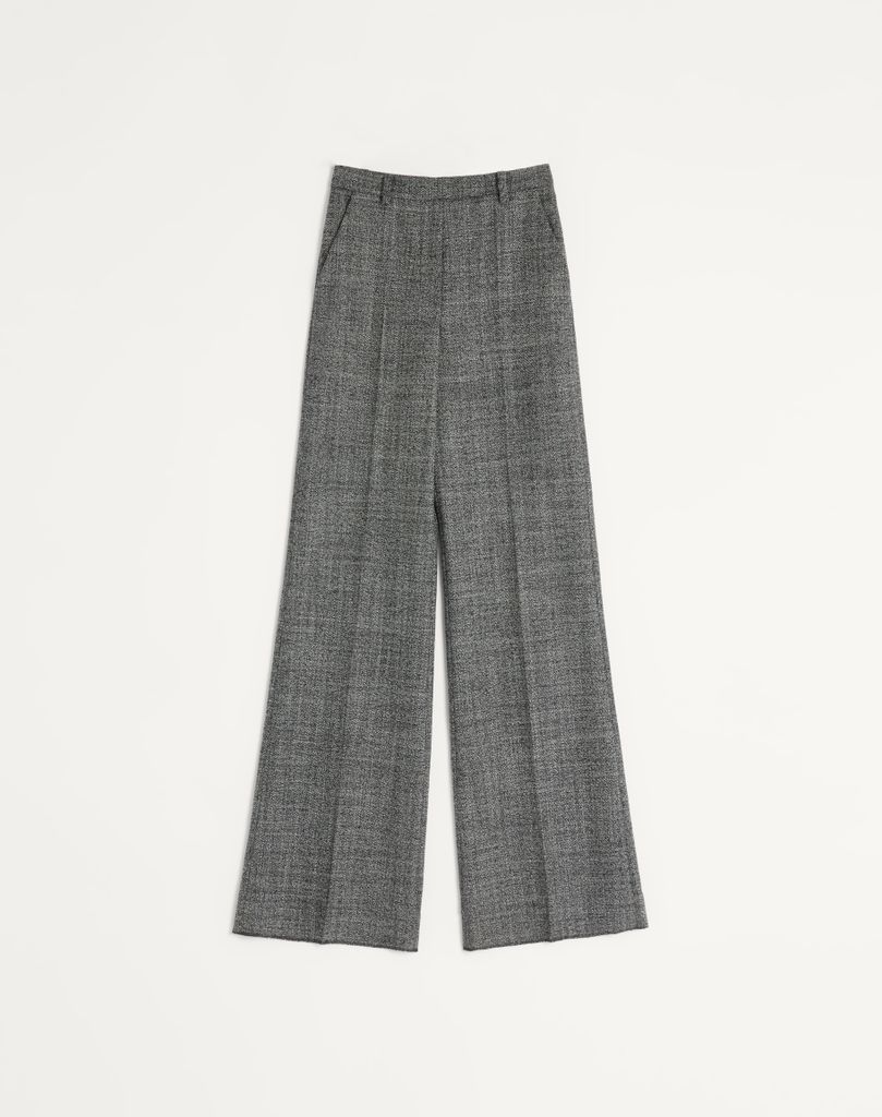 Wool Mouliné Trousers by Valentino