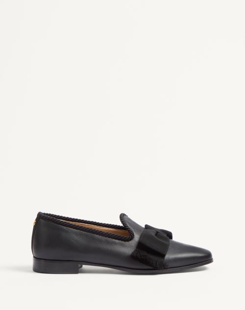 Valentino Garavani - Bowow Loafer Aus Leder - Schwarz - Mann - Loafers & Oxford