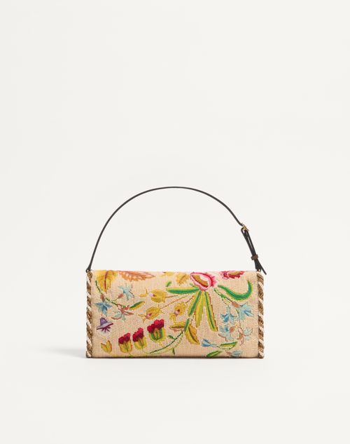 Valentino Garavani - Valentino Garavani Devain Embroidered Small Shoulder Bag - Multicolor - Woman - Clutches