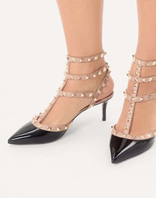Valentino Garavani - Rockstud Caged Pump 65Mm - Black/poudre - Woman - Shoes