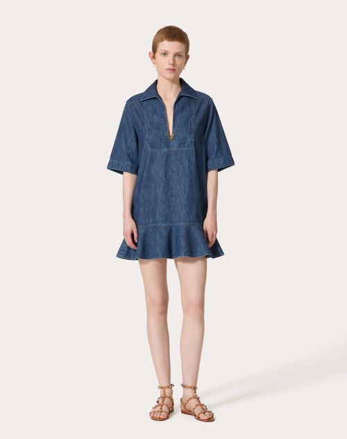 Denim short gown hotsell