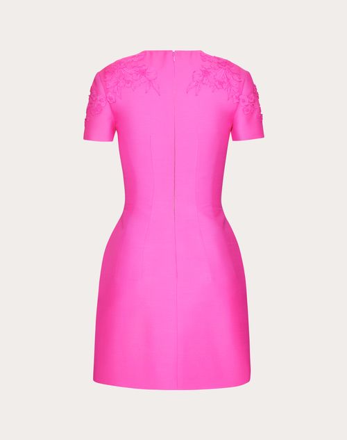Valentino - Embroidered Crepe Couture Short Dress - Pink Pp - Woman - Woman Ready To Wear Sale