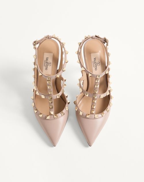 Valentino Garavani ロックスタッズ ポインテッドトゥ パンプス ポインテッドトゥ パンプス レザー ブラック ロックスタッズ