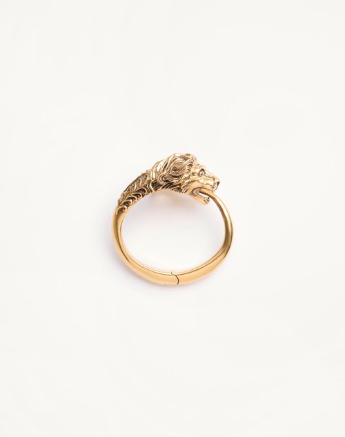 Valentino Garavani - Rigid Metal Zoomorphe Bracelet - Brass - Man - Accessories