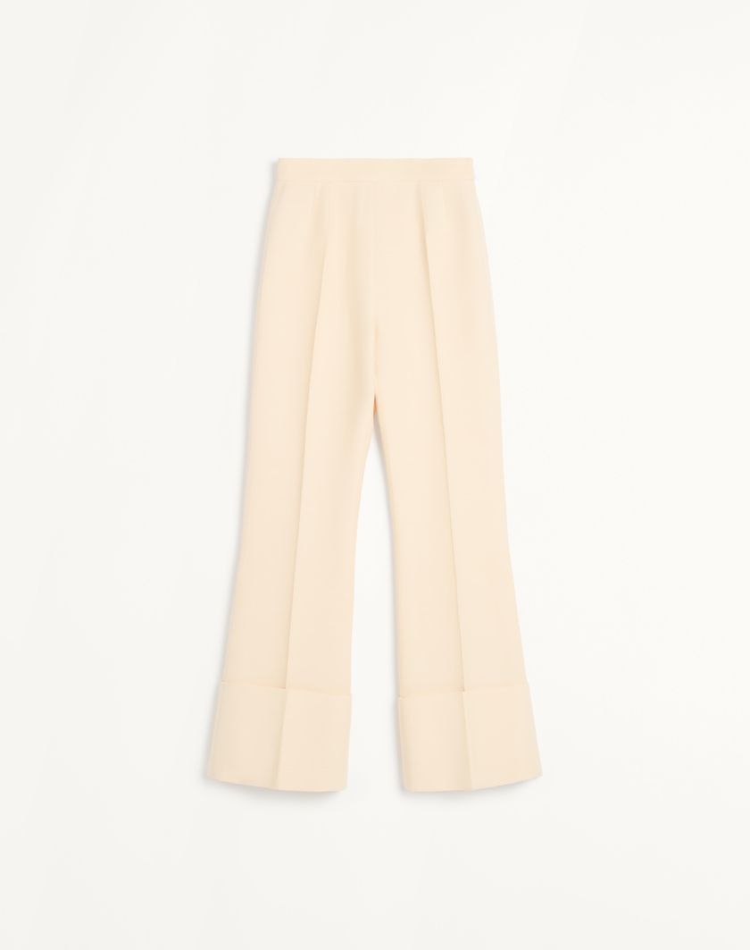 Valentino Handbags Pantalone In Crepe Couture per Donna in Avorio | Valentino IT