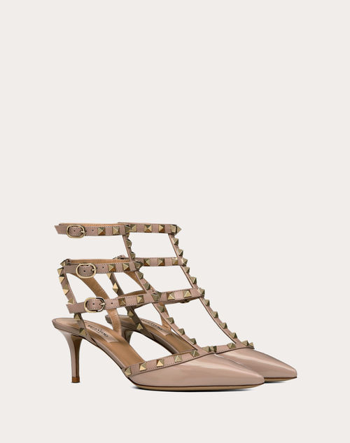 Valentino Garavani - Salones Rockstud Con Tiras Y Tacón De 65 Mm - Poudre - Mujer - Salones