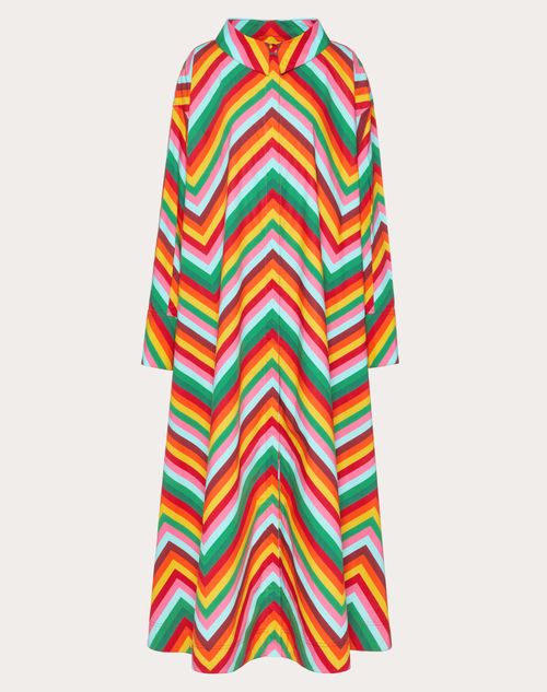 Valentino - Printed Cotton Dress - Multicolor - Woman - Shelve - Pap Tema 3
