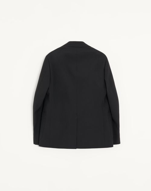 Valentino - Valentino Double-breasted Wool Jacket - Black - Man - Coats And Blazers