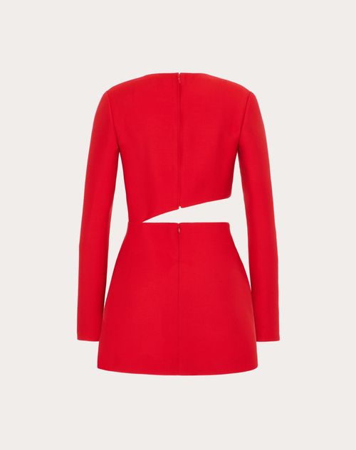 Valentino - Crepe Couture Short Dress - Red - Woman - Woman Ready To Wear Sale