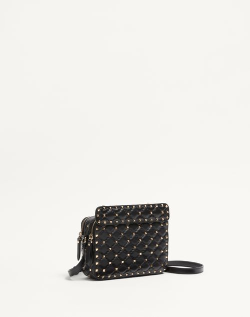 Valentino Garavani - Valentino Garavani Rockstud Spike Shoulder Bag In Nappa Leather - Black - Woman - Woman Bags & Accessories Sale
