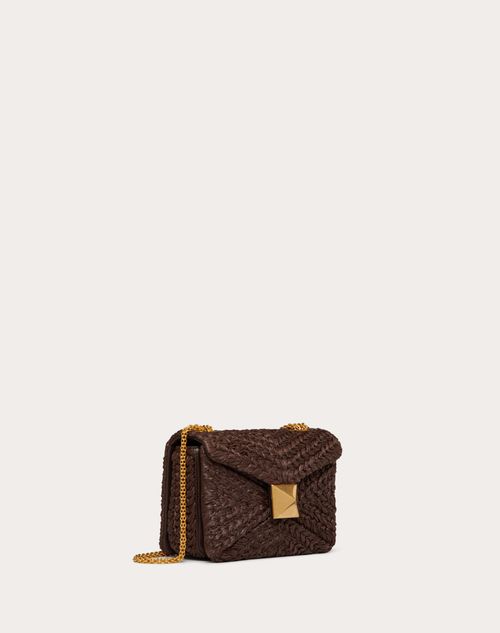 Valentino Garavani - One Stud Raffia Bag With Chain - Fondant - Woman - Woman Bags & Accessories Sale