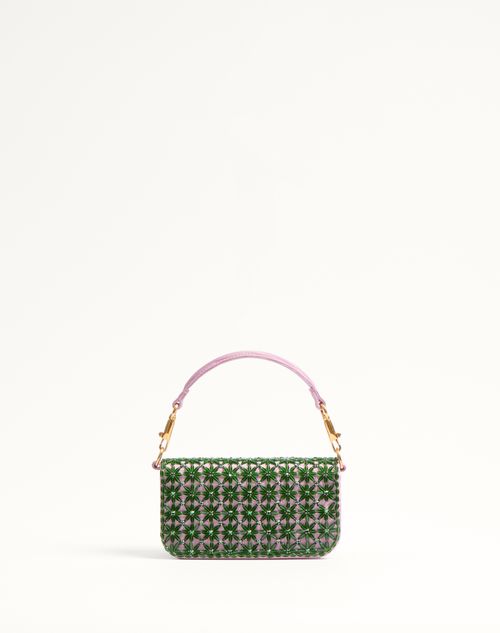 Valentino Garavani Locò Small Shoulder Bag Embroidered With Valentino Garavani Locò Small Shoulder Bag Embroidered With