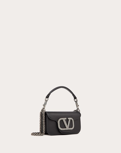 Valentino Garavani Locò Small Shoulder Bag With Jewel Logo for Woman in  Black | Valentino US