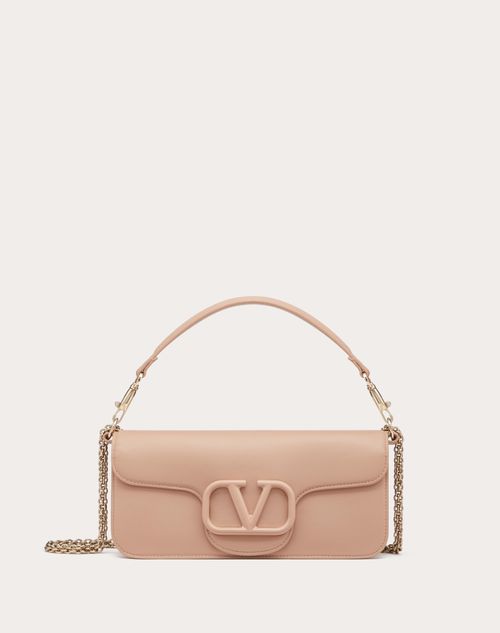 Valentino Garavani - Locò Calfskin Shoulder Bag - Rose Cannelle - Woman - Valentino Garavani Loco