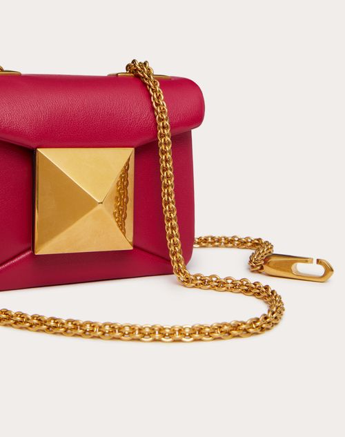 Valentino Garavani - One Stud Nappa Micro Bag With Chain - Blossom - Woman - Mini Bags