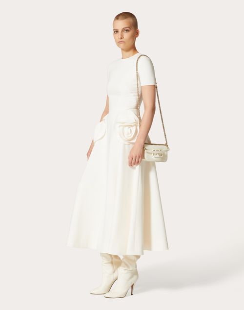 Valentino - Crepe Couture Midi Dress - Ivory - Woman - Dresses