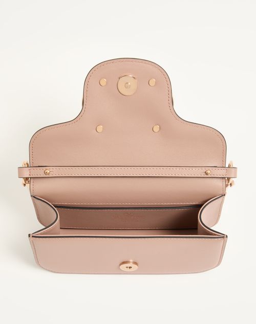 Valentino Garavani - Valentino Garavani Locò Small Shoulder Bag With Jewel Logo - Rose Cannelle - Woman - Shoulder Bags