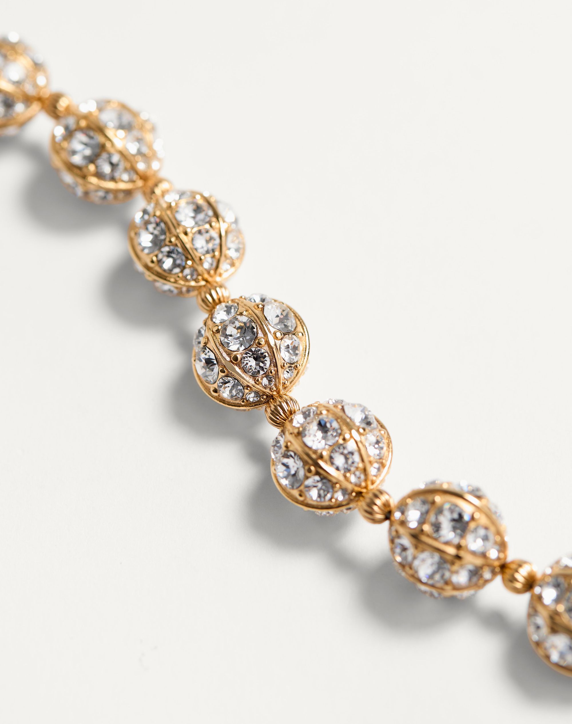 VALENTINOVロゴメタル X スワロフスキークリスタル ブレスレット Vlogo Signature Bracelet In Metal And Swarovski® Crystals