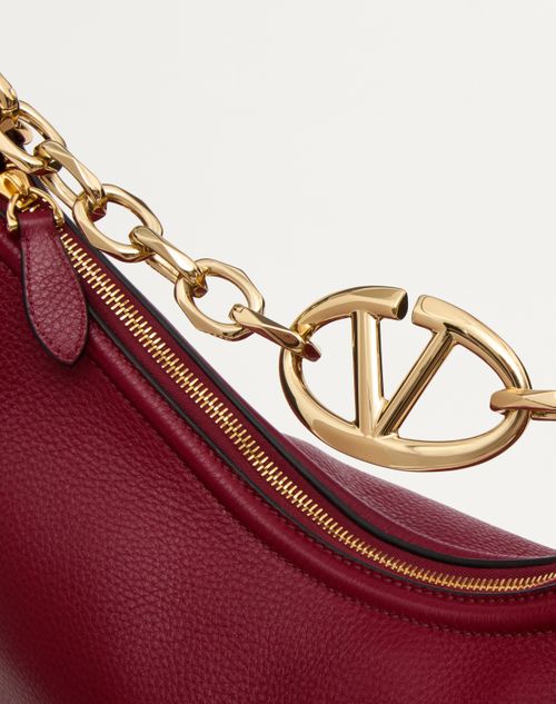 Vlogo Moon Medium Grainy Calfskin Hobo Bag With Chain for Vlogo Moon Medium Grainy Calfskin Hobo Bag With Chain for