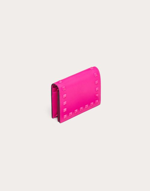 SMALL ROCKSTUD CALFSKIN WALLET